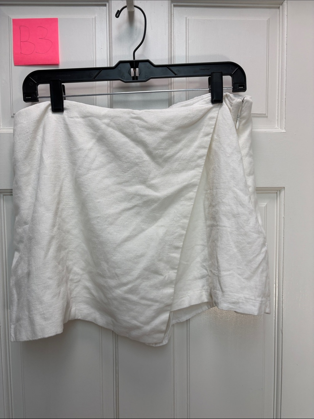 Abercrombie & Fitch White Mini Wrap Skirt